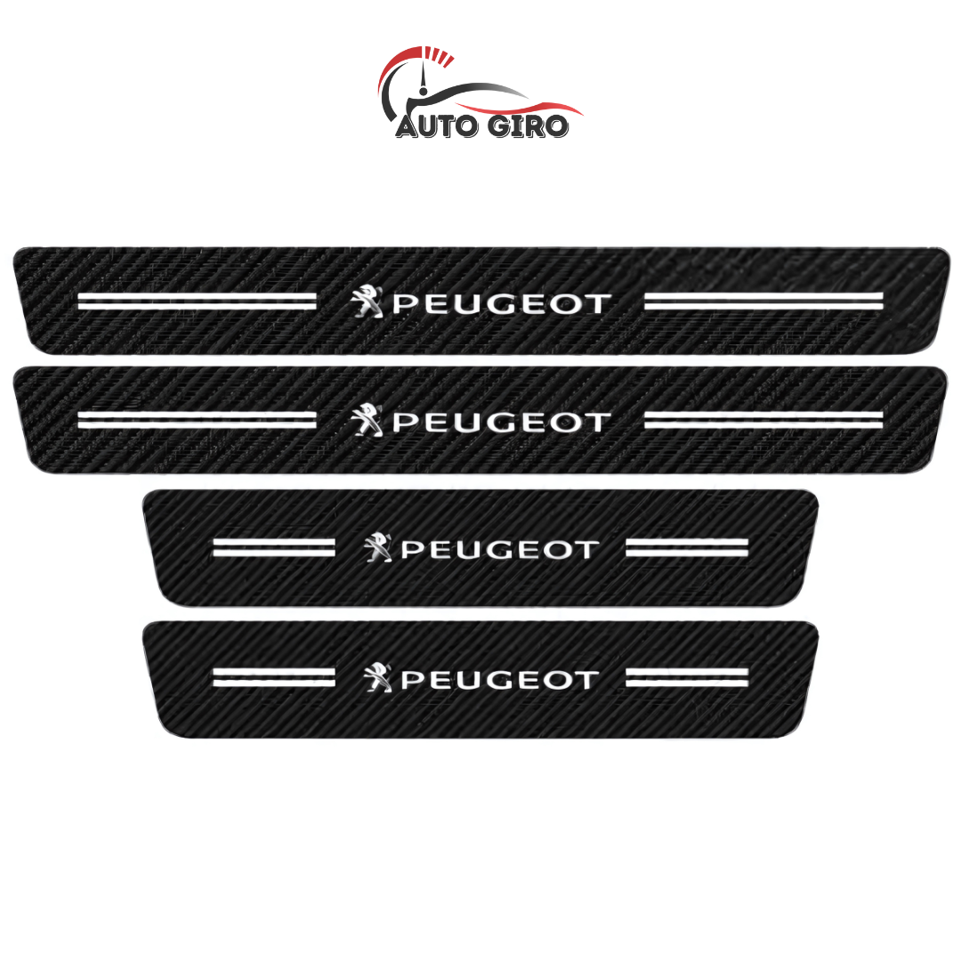 Protetor de Soleira Anti-risco Premium CarbonFilm™ - 4 Pçs - Owenshop