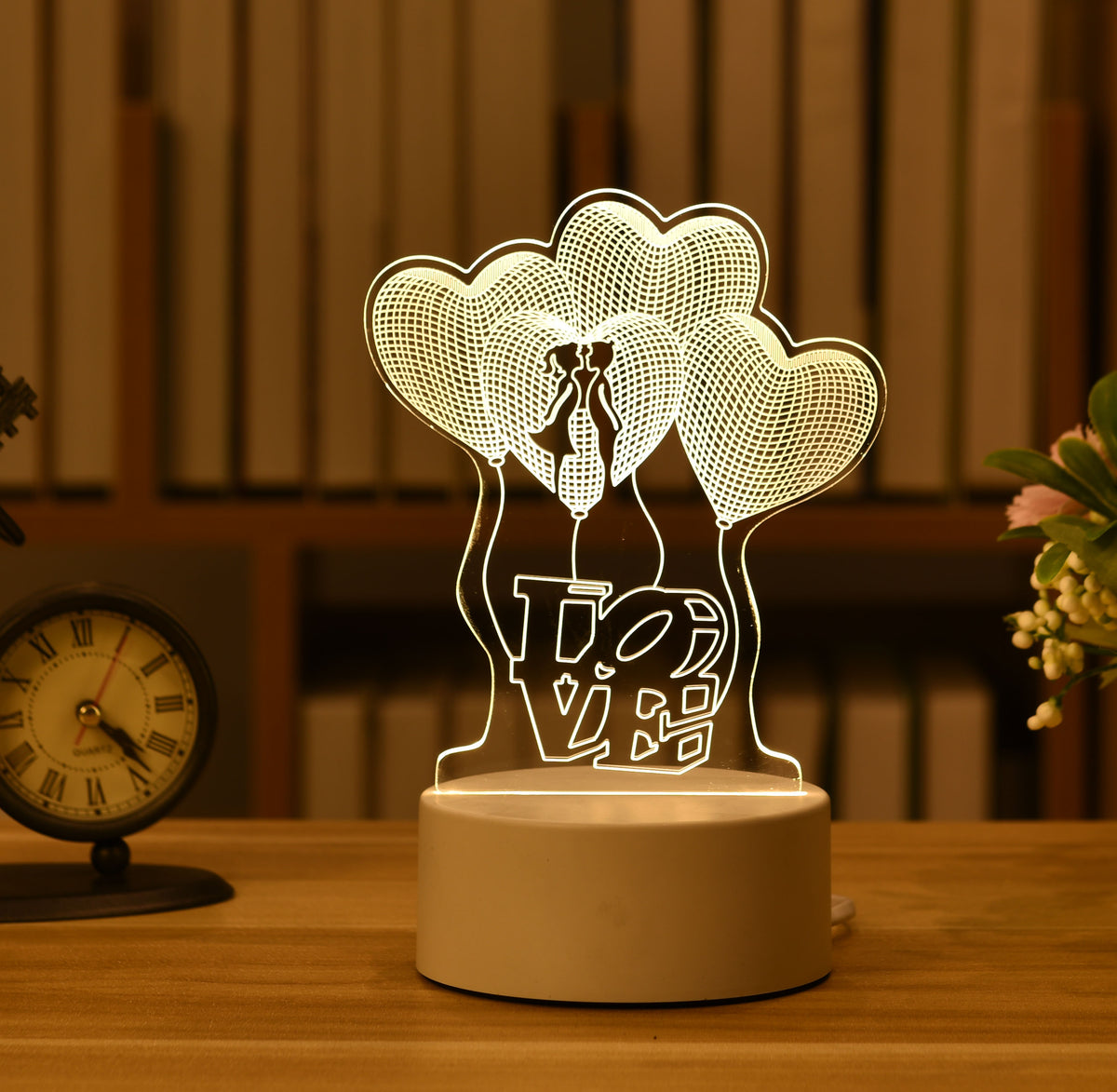Luminária 3D Owenluzer Acrílico -  Figuras