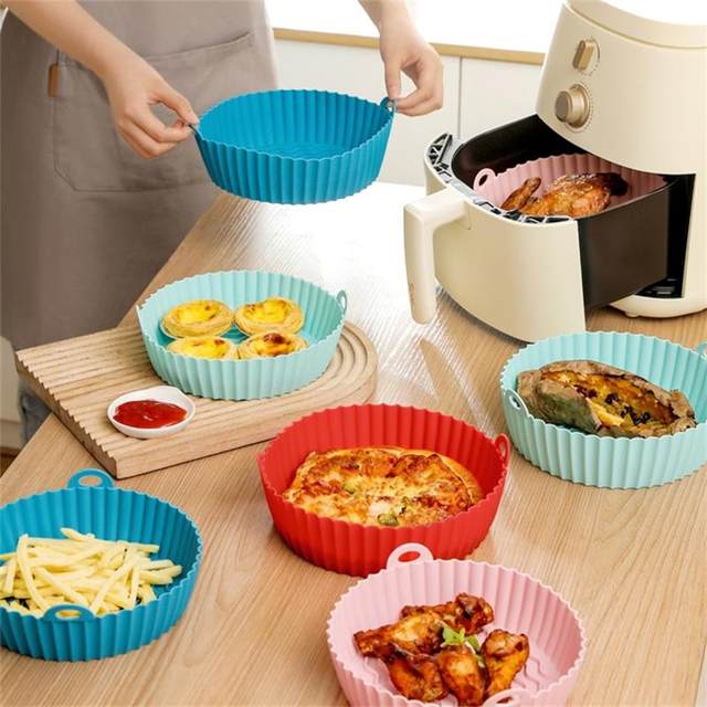 Kit Formas de Silicone Antiaderente Limplus Para AirFryer/Microondas (Compre 2 Leve 6) + Brinde